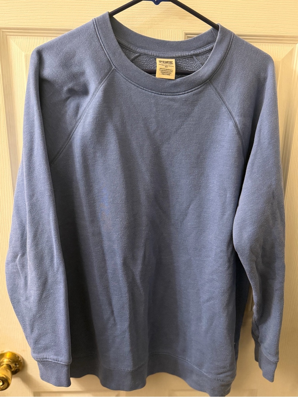 PINK Crewneck Sweatshirt - Dusty Blue